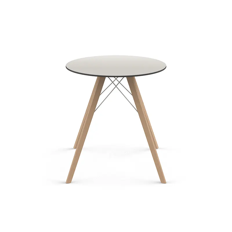 Faz Wood Table ø70x74