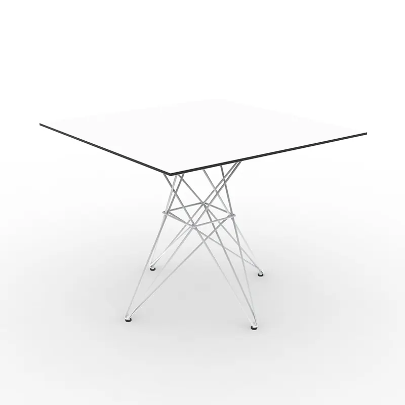 Faz Table Pied métallique 90x90x72