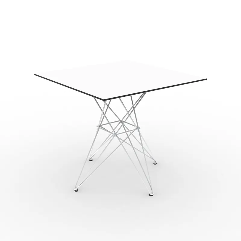 Faz Table Pied métallique 80x80x72